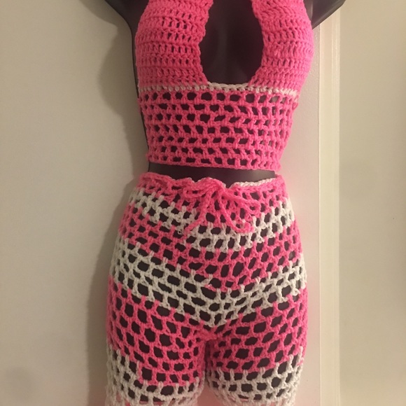 Exotic dance wear hand knitted outfits - Picture 5 of 8